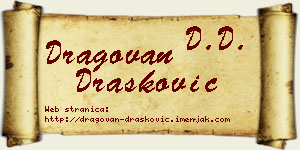 Dragovan Drašković vizit kartica